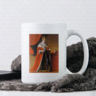 Personalized Dog Gift Idea - Royal Dog's Portrait 56 For Dog Lovers - White Mug